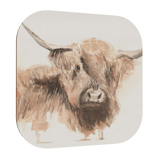 Coasters: Highland Cow