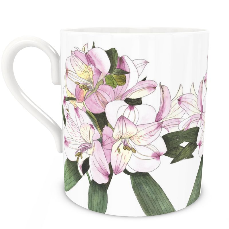 Fine China Mug - Large size: Alstroemeria