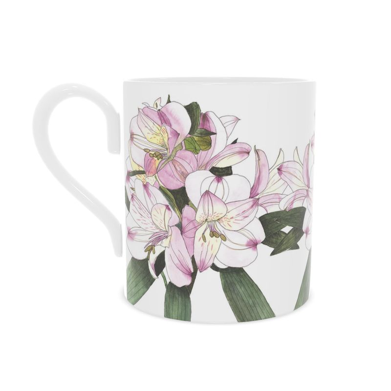 Fine China Mug - Standard size: Astromelia
