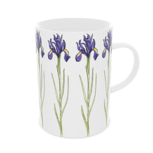 Fine China Mug - Tall size: Iris