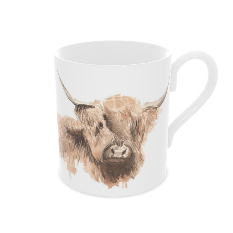 Fine China Mug - Standard size: Highland Cow