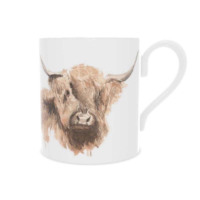 Fine China Mug - Standard size: Highland Cow