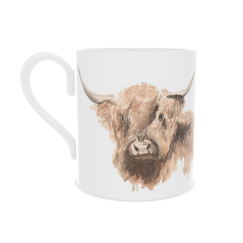 Fine China Mug - Standard size: Highland Cow