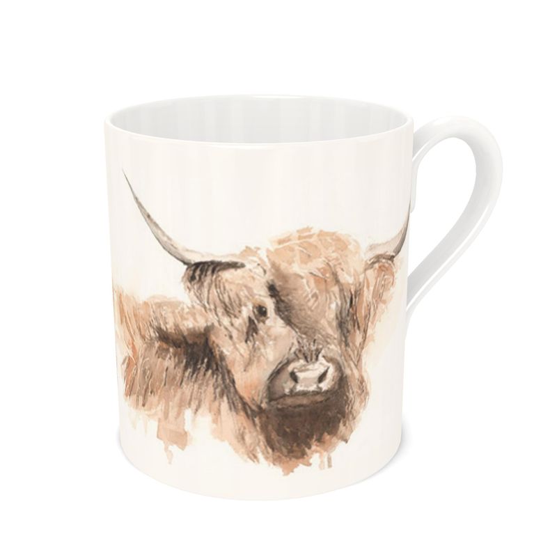 Fine China Mug - Large size: Highland Cow