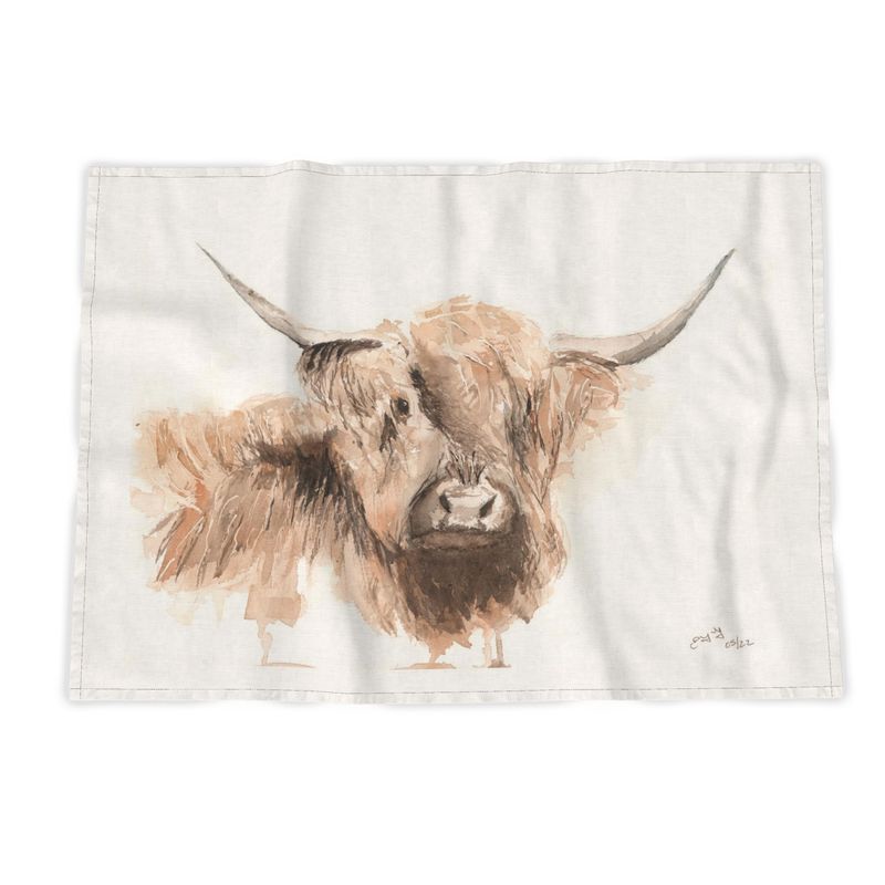 Tea Towel: Highland Cow